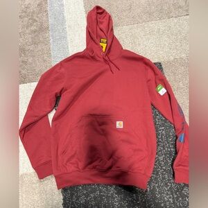 Carhartt Men's Deep Red Hoodie